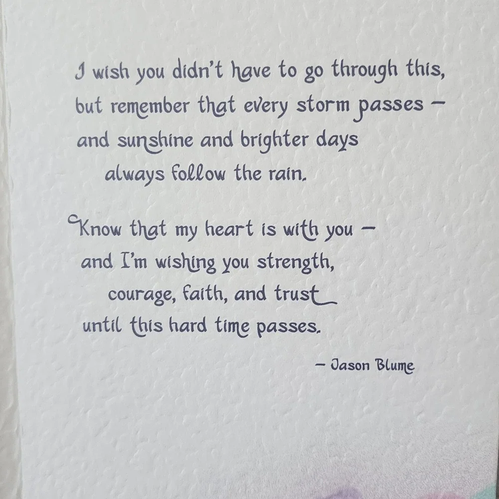 Blue Mountain Arts Jason Blume Greeting Card Hope Faith Strength Courage Support